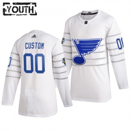 Camisola St. Louis Blues Personalizado Cinza Adidas 2020 NHL All-Star Authentic - Criança